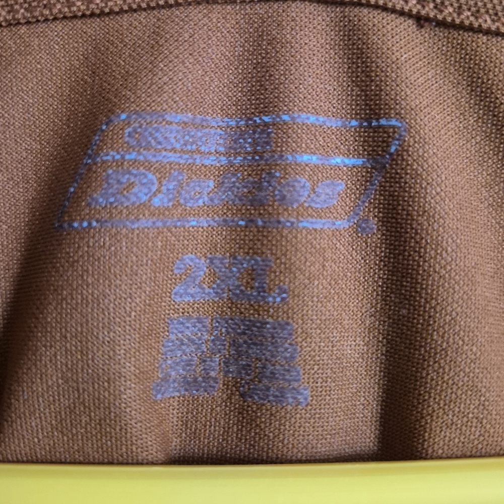 Vintage Dickies Brown Long Sleeve Tee Soft Relaxed Fit - Picture 3 of 4